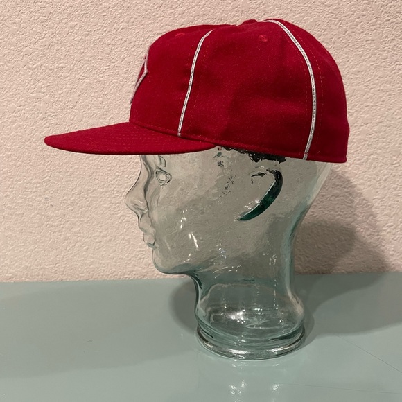 NEW Ebbets Field Flannels W Wichita wool vintage hat cap 7 1/4 baseball - Picture 4 of 5